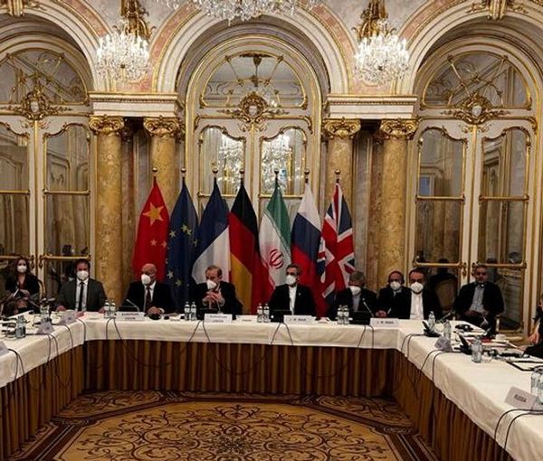 A session of Iran nuclear talks in Vienna on December 9, 2021  