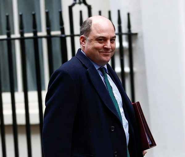British Defence Secretary Ben Wallace walks on Downing Street in London, Britain, March 7, 2023.