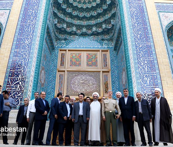 The inauguration ceremony of Esfahan’s luxurious Baqiyatallah Mosque with several high-ranking Iranian officials in attendance (August 2017) 