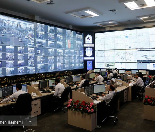 A control room of Tehran’s traffic cameras  (file photo)