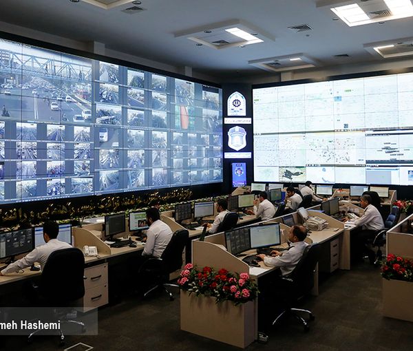 A control room of Tehran’s traffic cameras (file photo)