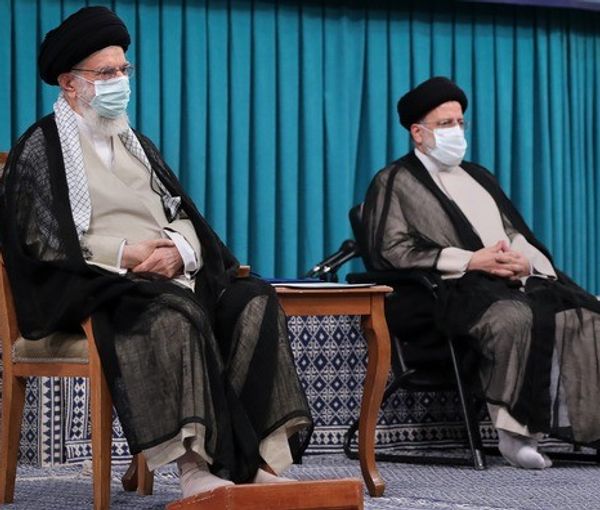 Iran's Supreme Leader Ali Khamenei (L) and President Ebrahim Raisi. FILE PHOTO
