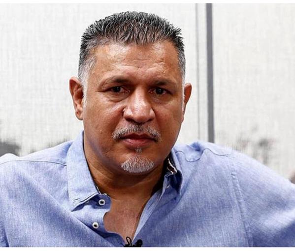 Iranian football legend Ali Daei who is an outspoken supporter of the anti-regime protests in Iran