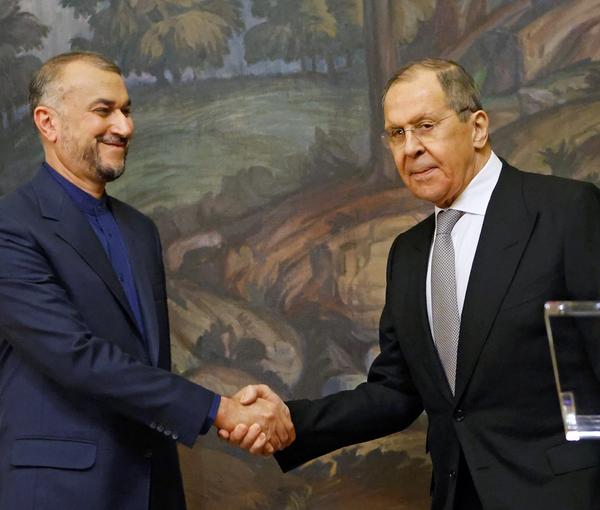 Iranian and Russian foreign minister in Moscow in March 2022