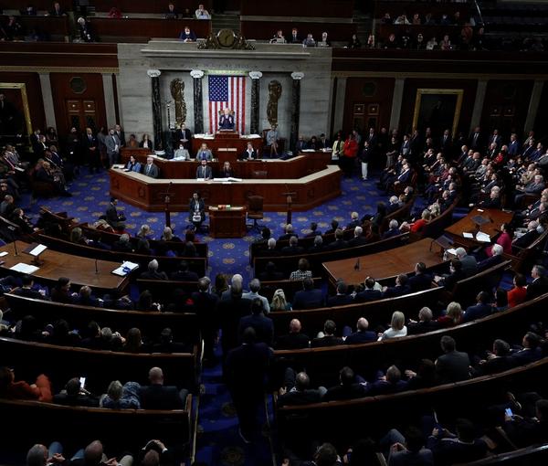 The US House of Representatives on the fourth day of the 118th Congress at the Capitol in Washington, January 7, 2023  