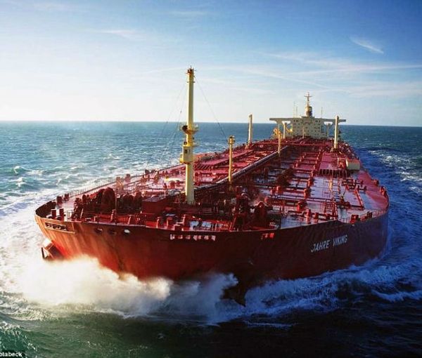 Iranian oil tanker Dina. FILE