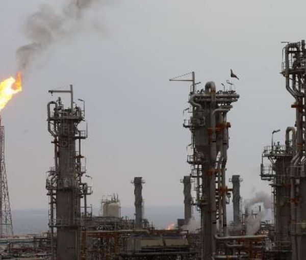 Iran's gas production facility on the Persian Gulf. FILE