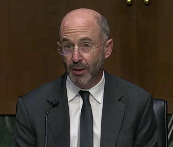 Robert Malley at the Senate hearing on Wednesday. May 25, 2022