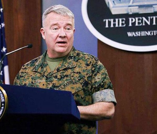 The outgoing commander of US CENTCOM General Kenneth McKenzie. FILE