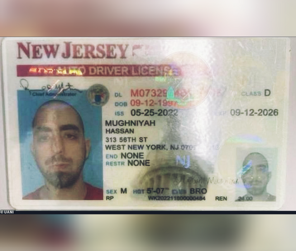 The fake driver's license that was found on Hadi Matar when he was arrested contained the names of two Hezbollah commanders.
