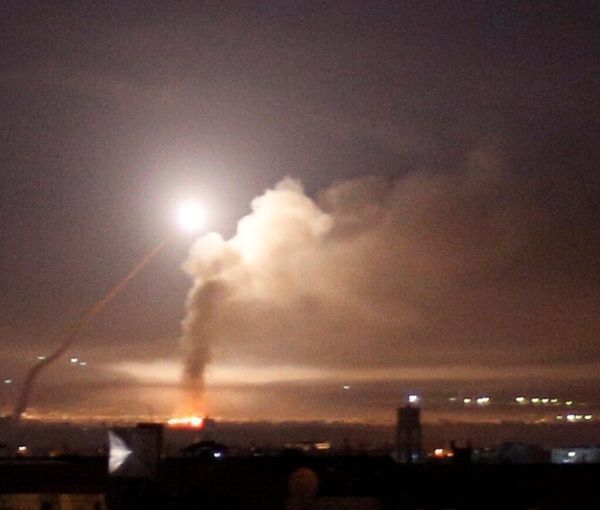 An Israeli attack in Syria (file photo) 