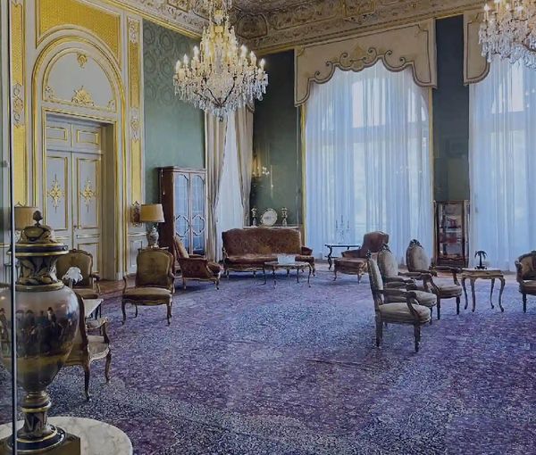 A room in Saadabad Palace (undated)