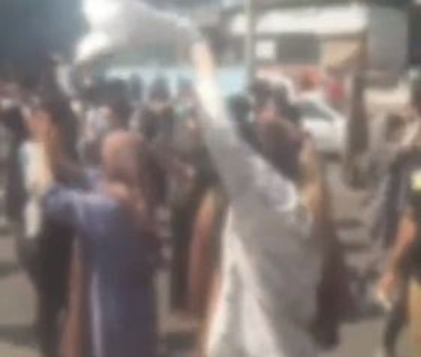 A screen grab from the protests in the city of Ahvaz (September 30) 