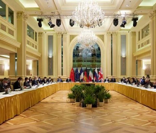 A session of Vienna talks aimed at reviving the 2015 nuclear deal (undated)