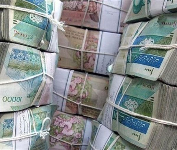 Piles of large denomination Iranian rial banknotes. FILE PHOTO