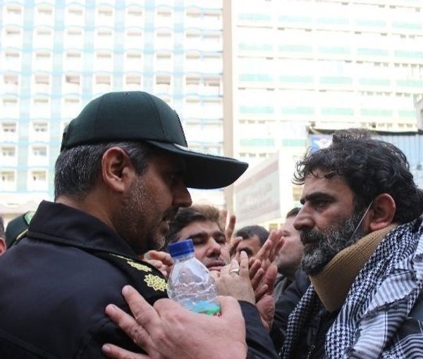Iranian war veterans during a protest rally in the capital Tehran (March 2023)