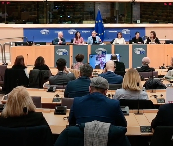 A view from the European Parliament’s meeting on IRGC designation as a terrorist group on January 27, 2023  