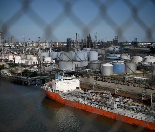 The Houston Ship Channel and adjacent refineries, part of the Port of Houston, are seen in Houston, Texas, May 5, 2019. 