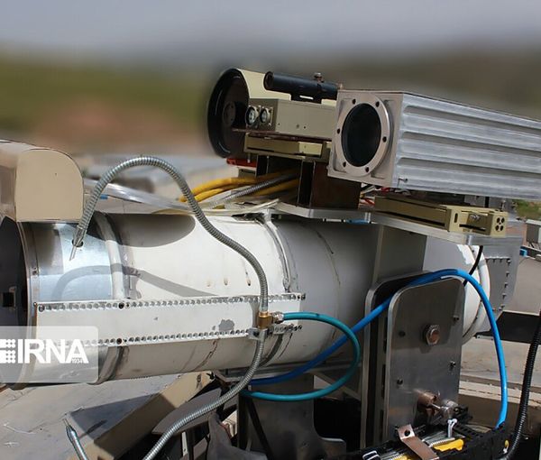 A photo published by IRNA shows what Iran says is a laser weapon. March 12, 2022