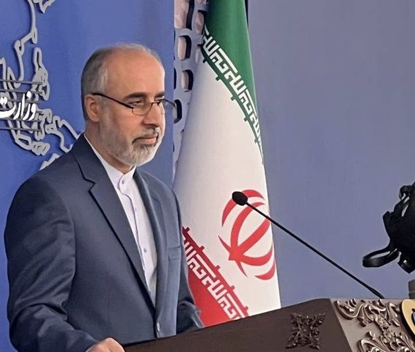 Iran’s foreign ministry spokesman Nasser Kanaani during his weekly press conference on November 28, 2022 