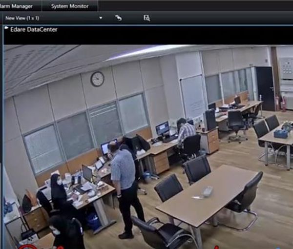 A screen grab from one of the hacked security cameras of Tehran’s Municipality  (June 2, 2022)