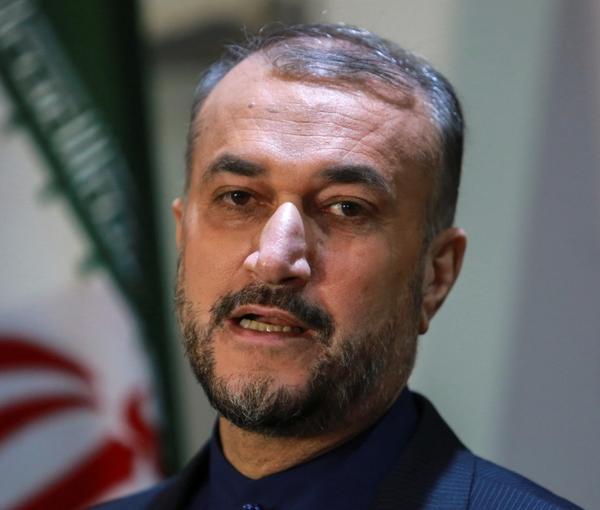 Iranian foreign minister Hossein Amir-Abdollahian in Beirut. March 24, 2022