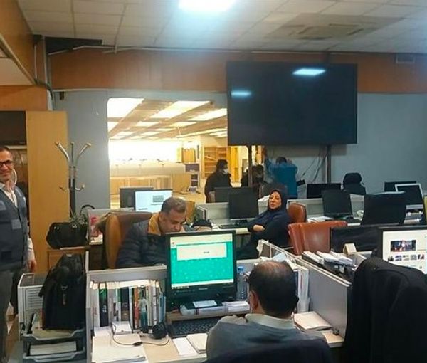Iran's state television newsroom. FILE PHOTO