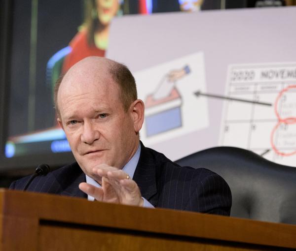US Senator Chris Coons (D-Delaware), FILE Photo