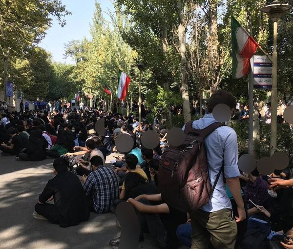 Dentistry students in Tehran on strike, Saturday, October 1, 2022