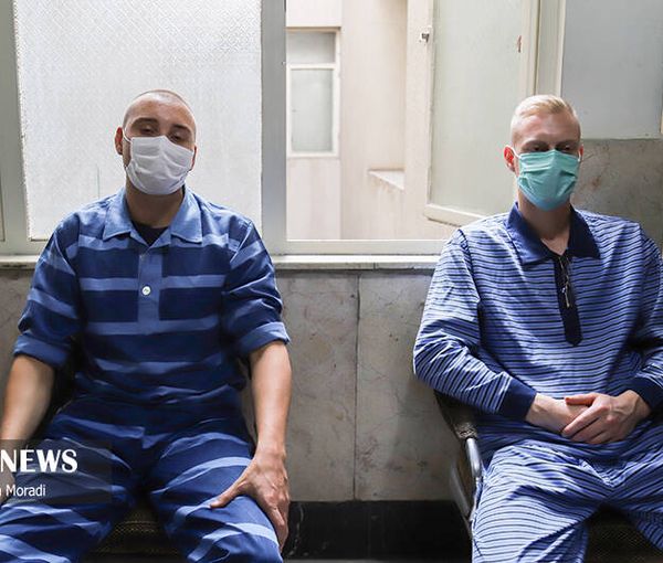 Stephen Kevin Gilbert (left) and Simon Kasper Brown, the two Swedish citizens detained in Iran over drug trafficking (undated)