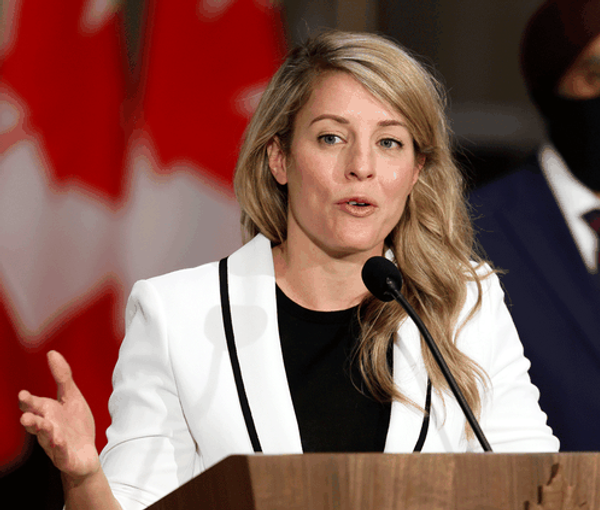 Canada'sForeign Affairs Minister Melanie Joly (file photo)