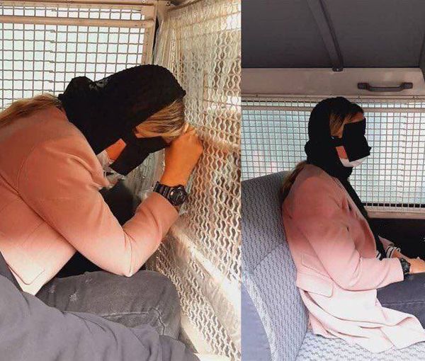 Elahm Afkari being taken to a detention center, November 9, 2022